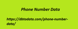  Phone Number Data 