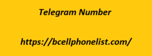 Telegram Number