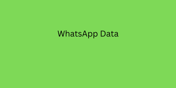 whatsapp data