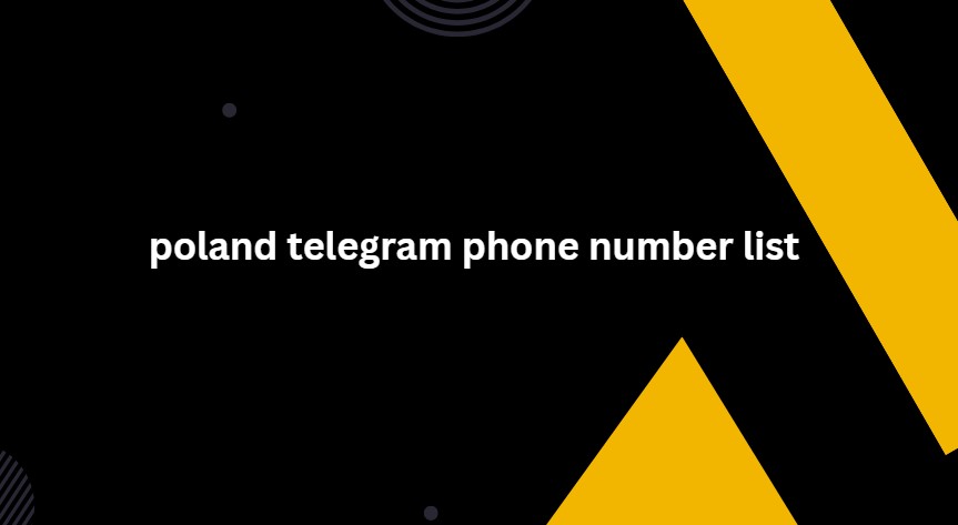 poland telegram phone number list